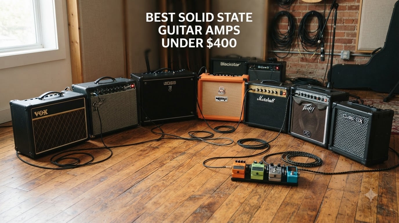 best solid state guitars amps under $400