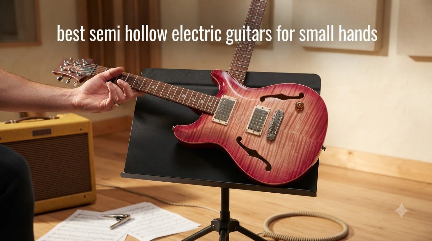 best semi hollow electric guitars for small hands