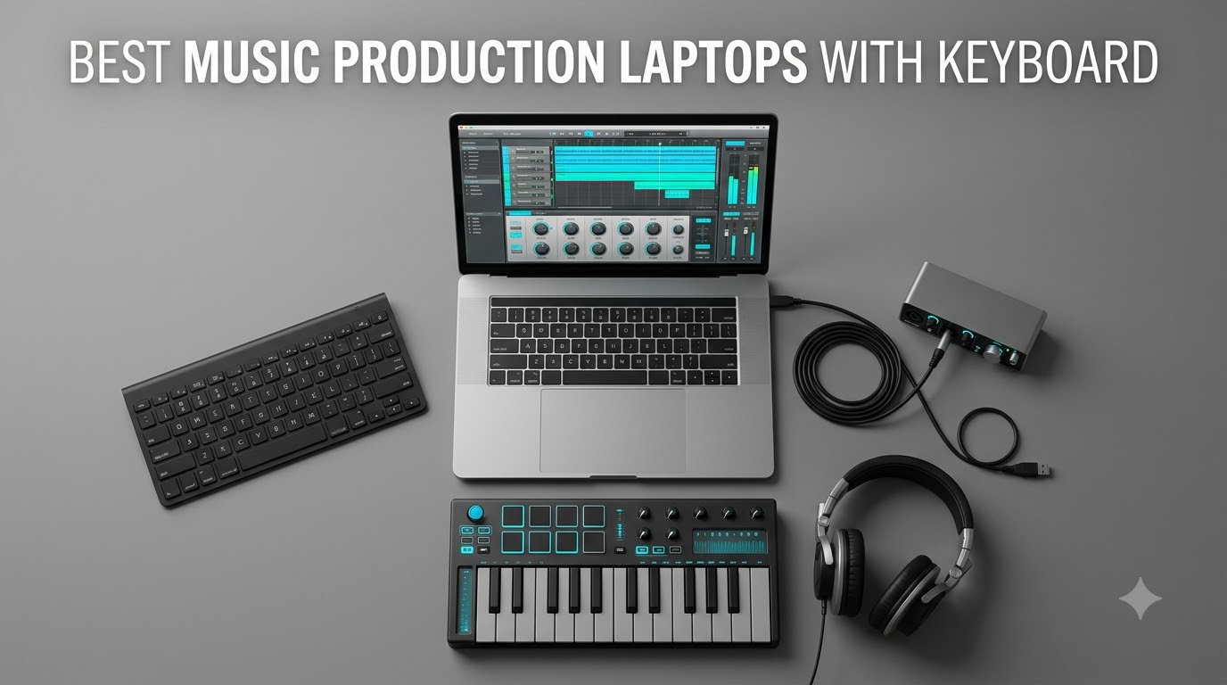 best music production laptops with keyboard