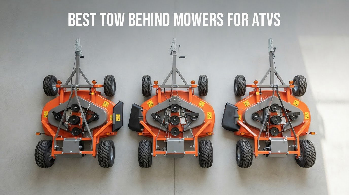 best tow behind mowers for atvs