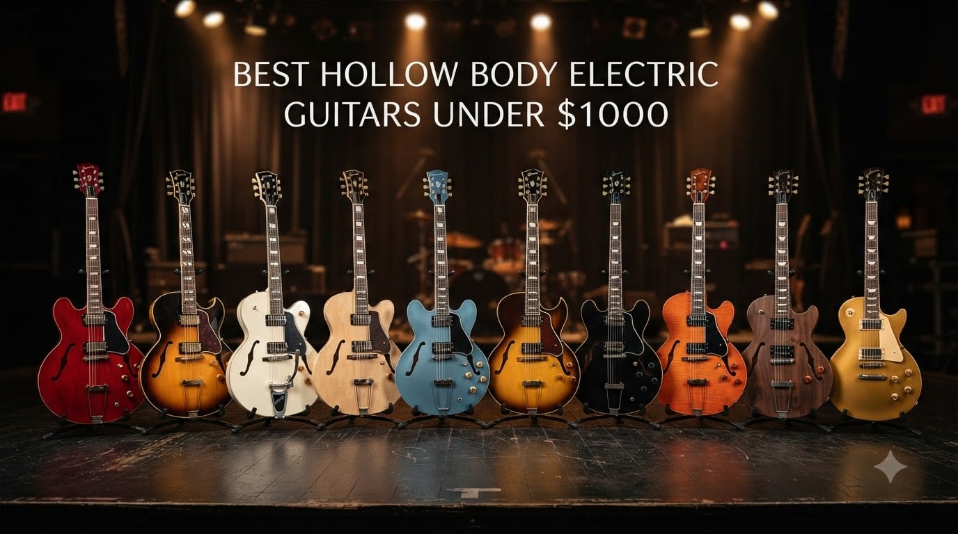 best hollow body electric guitars under $1000