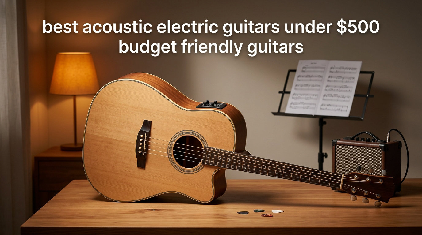best acoustic electric guitars under $500 budget friendly guitars