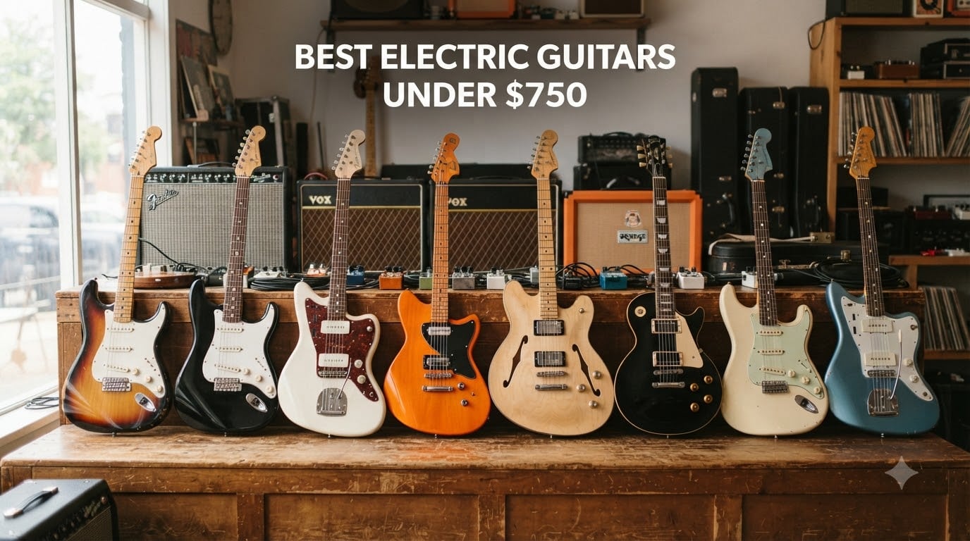 best electric guitars under $750