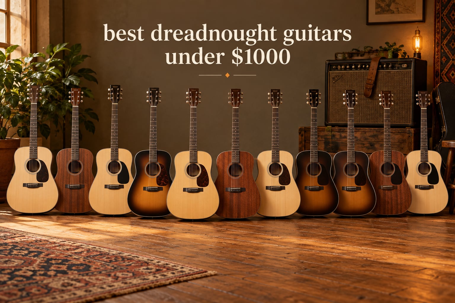 best dreadnought guitars under $1000