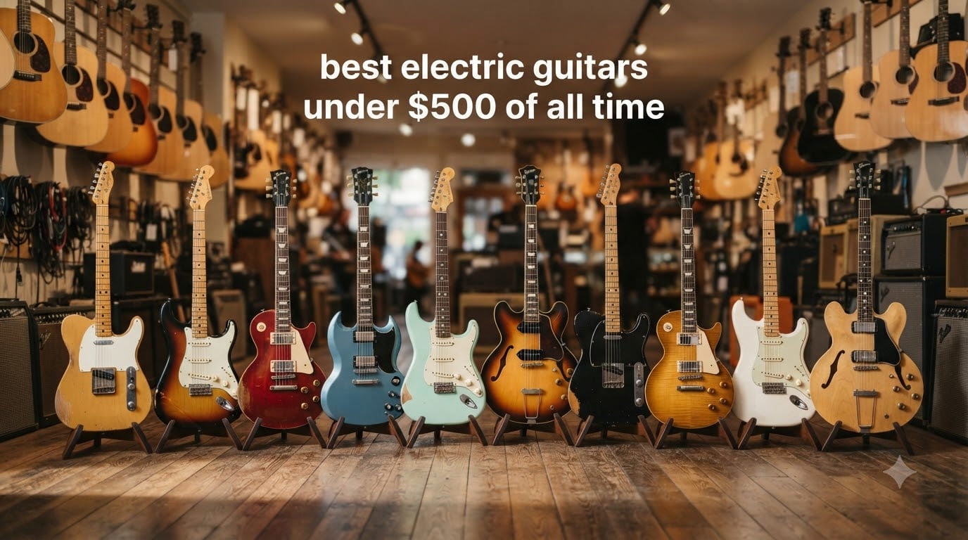 best electric guitars under $500 of all time