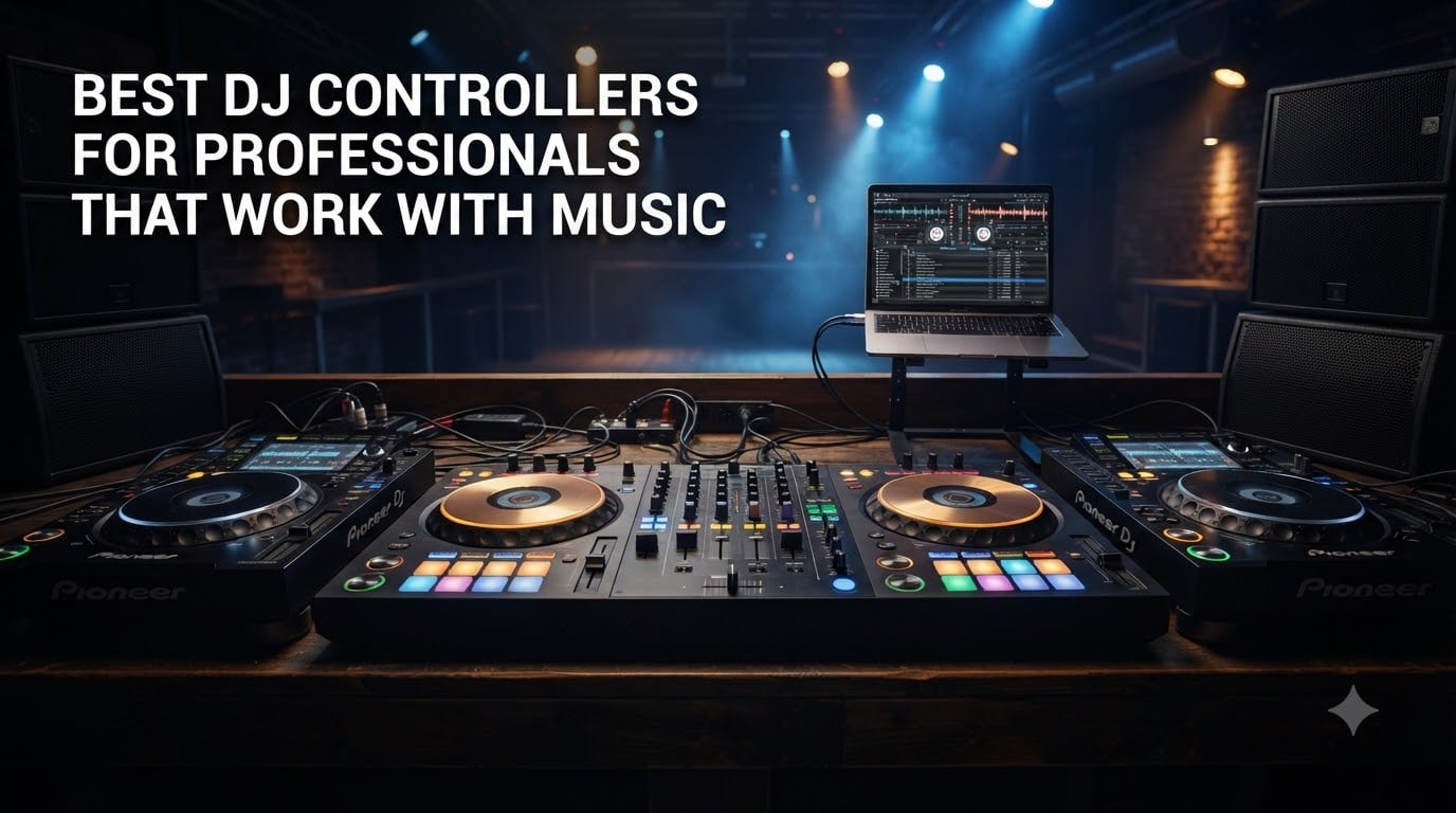 best dj controllers for professionals that work with music