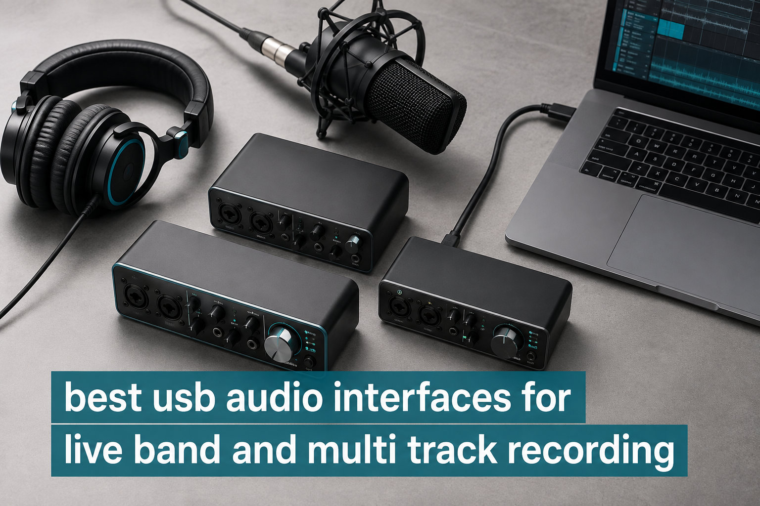 best usb audio interfaces for live band and multi track recording