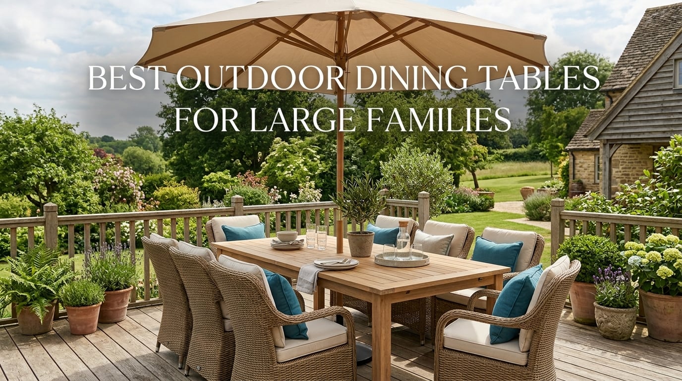 best outdoor dining tables for large families