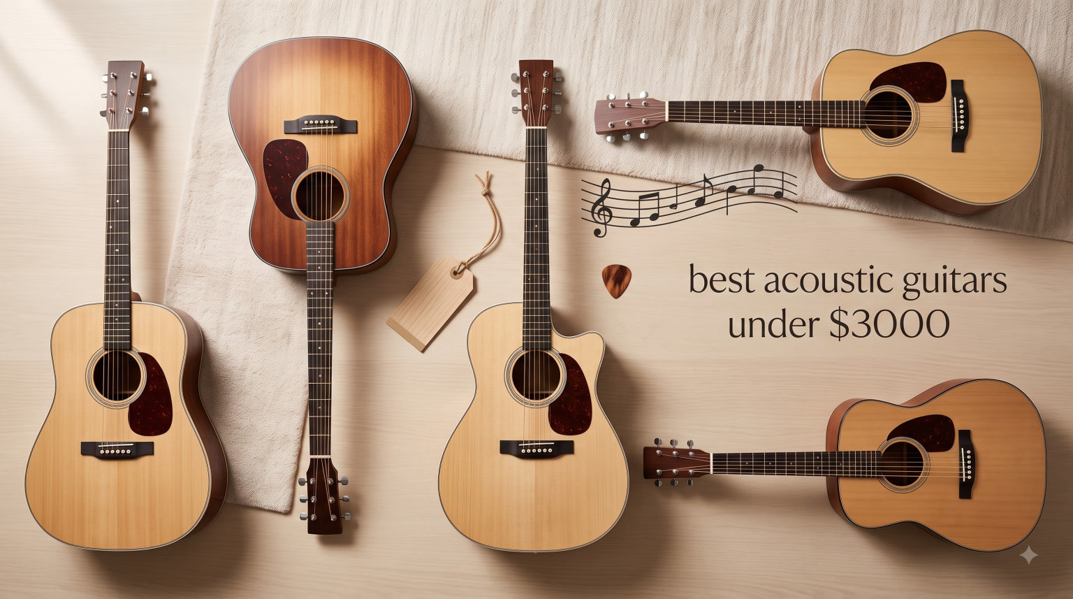 best acoustic guitars under $3000