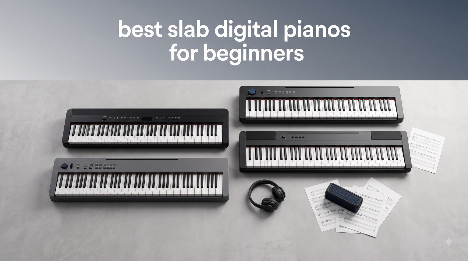 best slab digital pianos for beginners