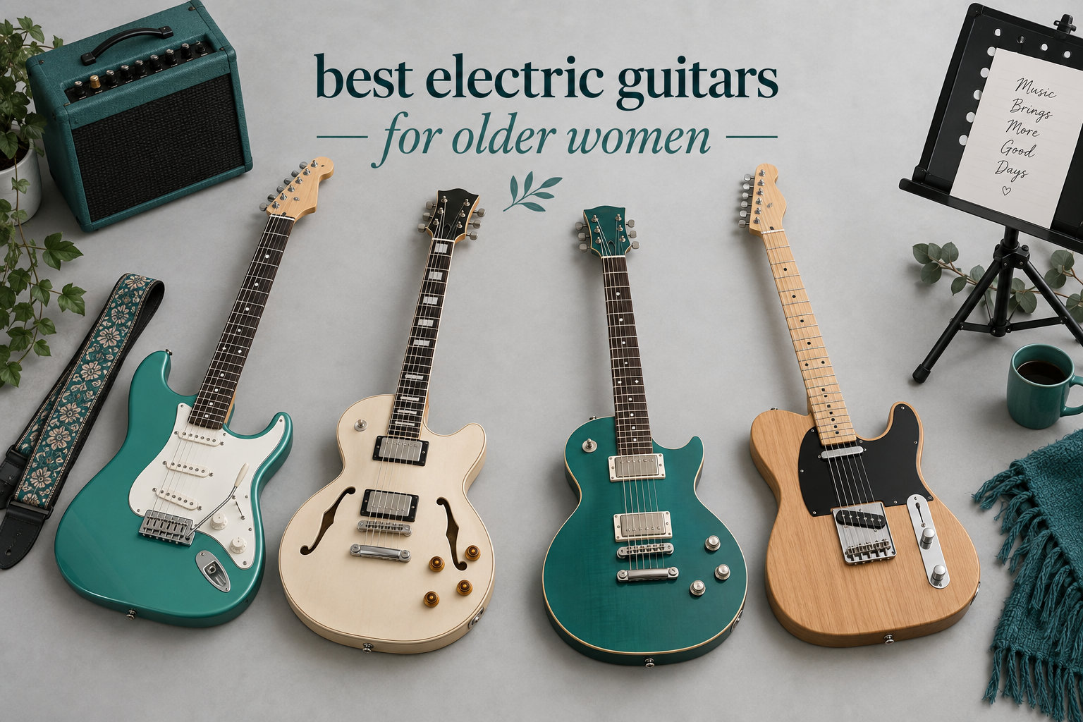best electric guitars for older women