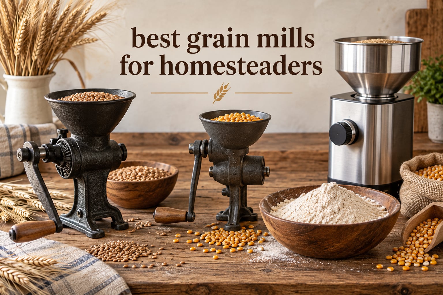 best grain mills for homesteaders