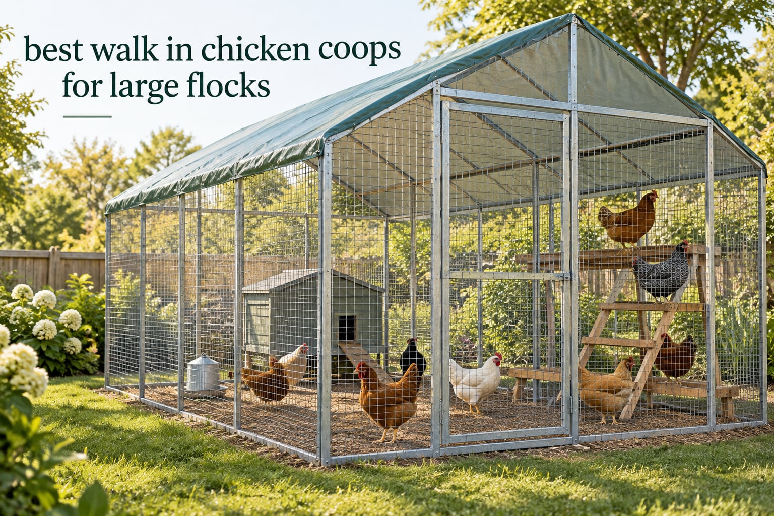 best walk in chicken coops for large flocks