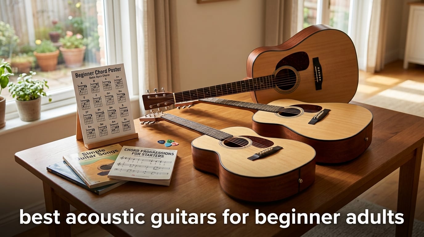best acoustic guitars for beginner adults