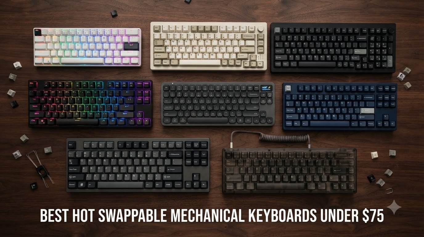 best hot swappable mechanical keyboards under $75