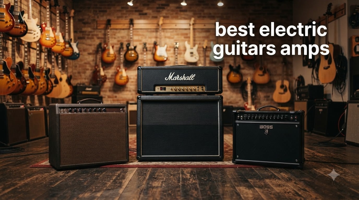 best electric guitars amps