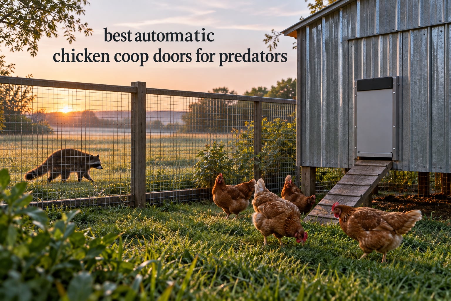 best automatic chicken coop doors for predators