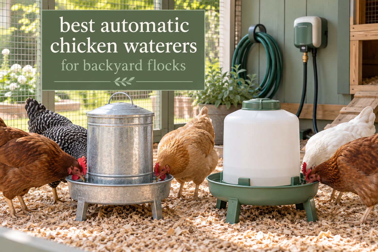 best automatic chicken waterers for backyard flocks