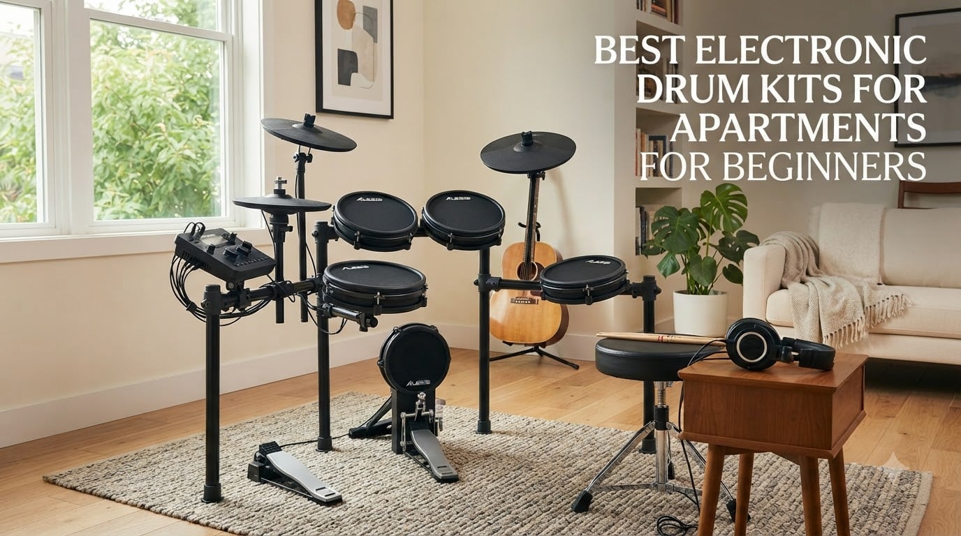 best electronic drum kits for apartments for beginners