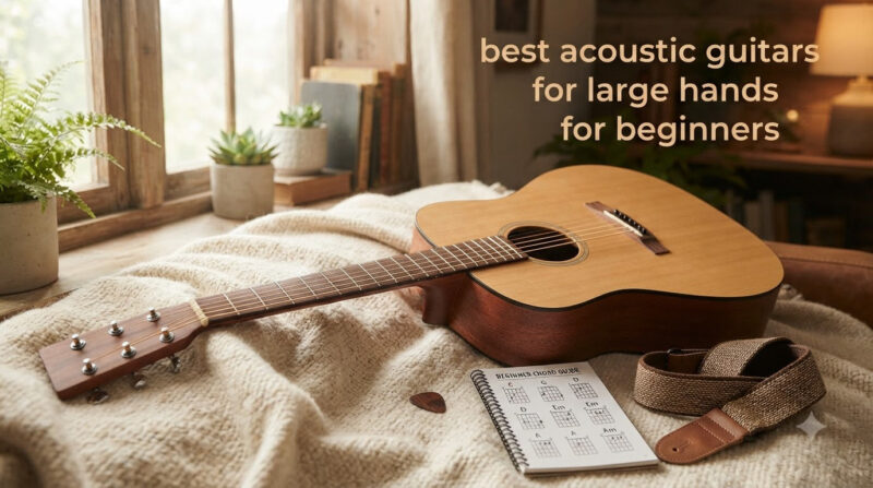 best acoustic guitars for large hands for beginners