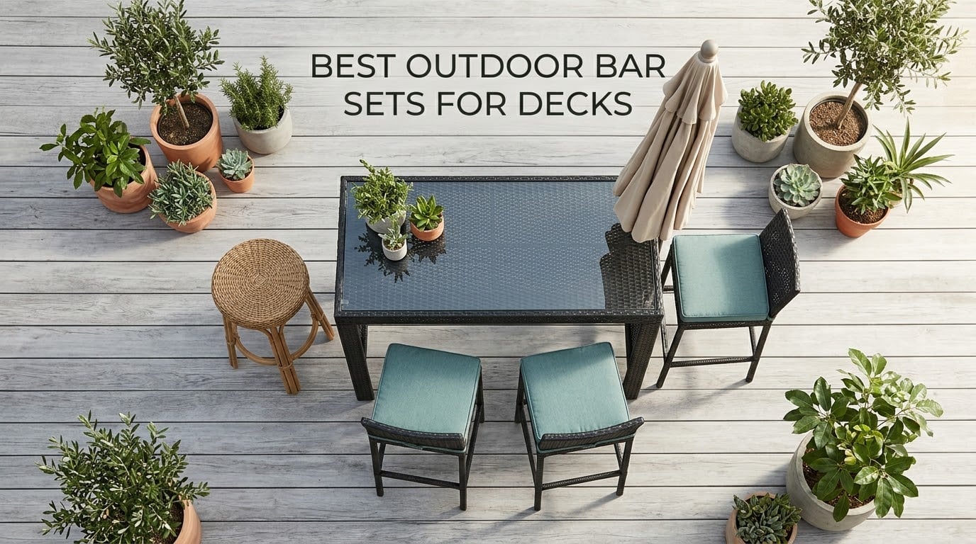best outdoor bar sets for decks