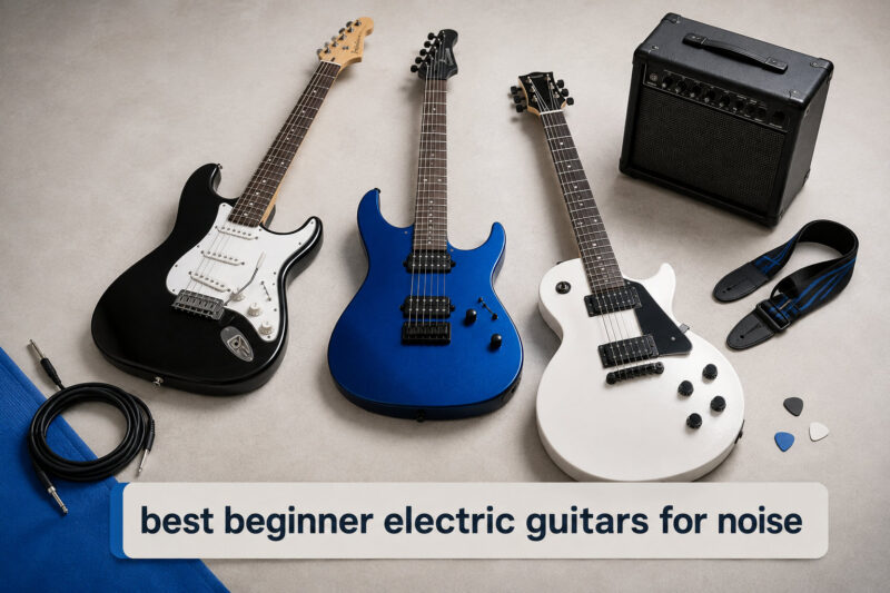 best beginner electric guitars for noise