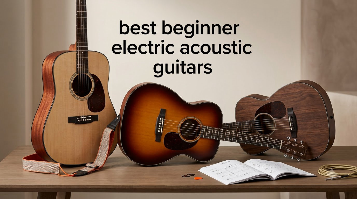 best beginner electric acoustic guitars