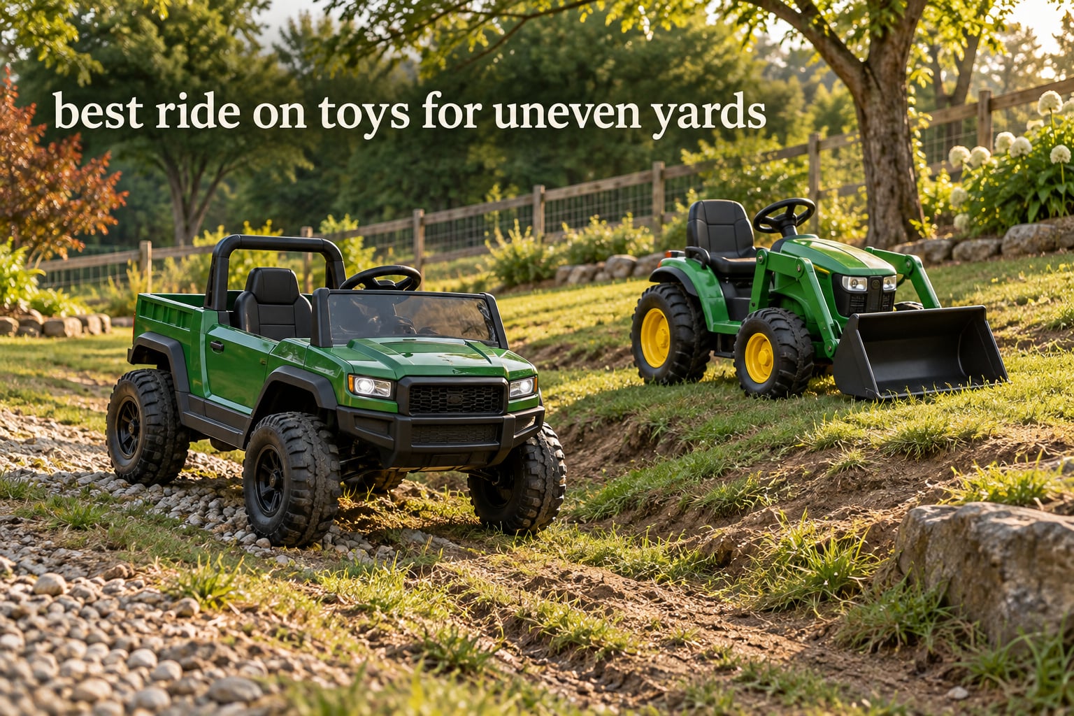 best ride on toys for uneven yards