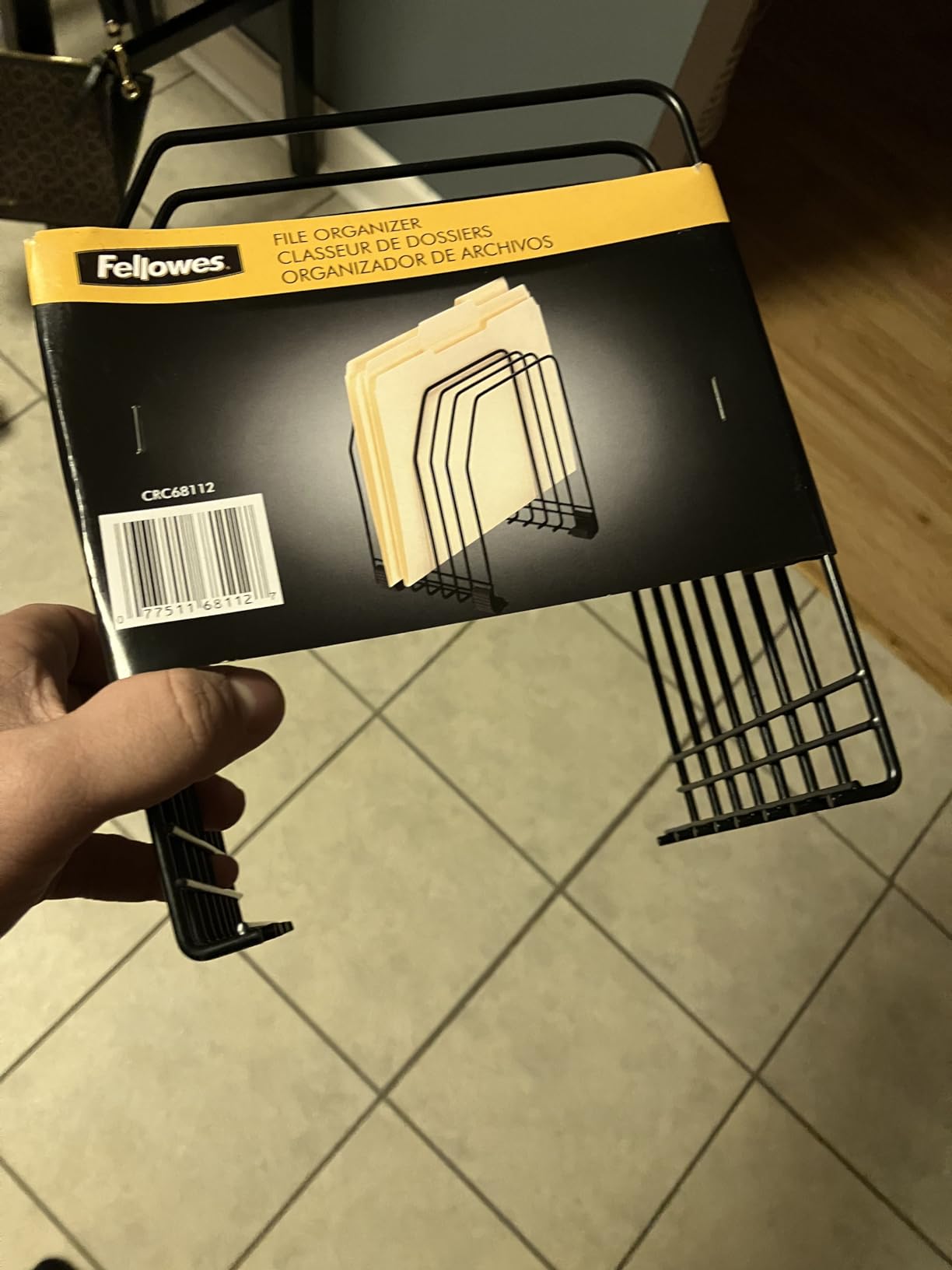Fellowes Workstation File Organizer, 7 Section, Wire, Black (68112) customer photo 2