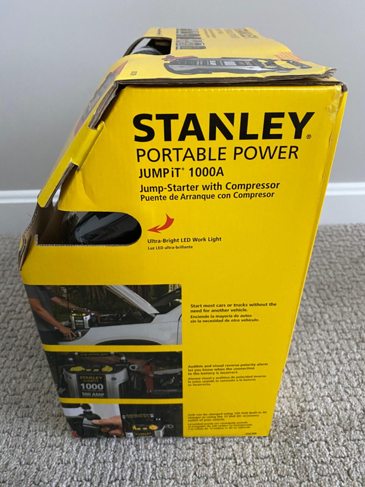 STANLEY J5C09 1000 Amp Jump Starter with Compressor customer photo 2
