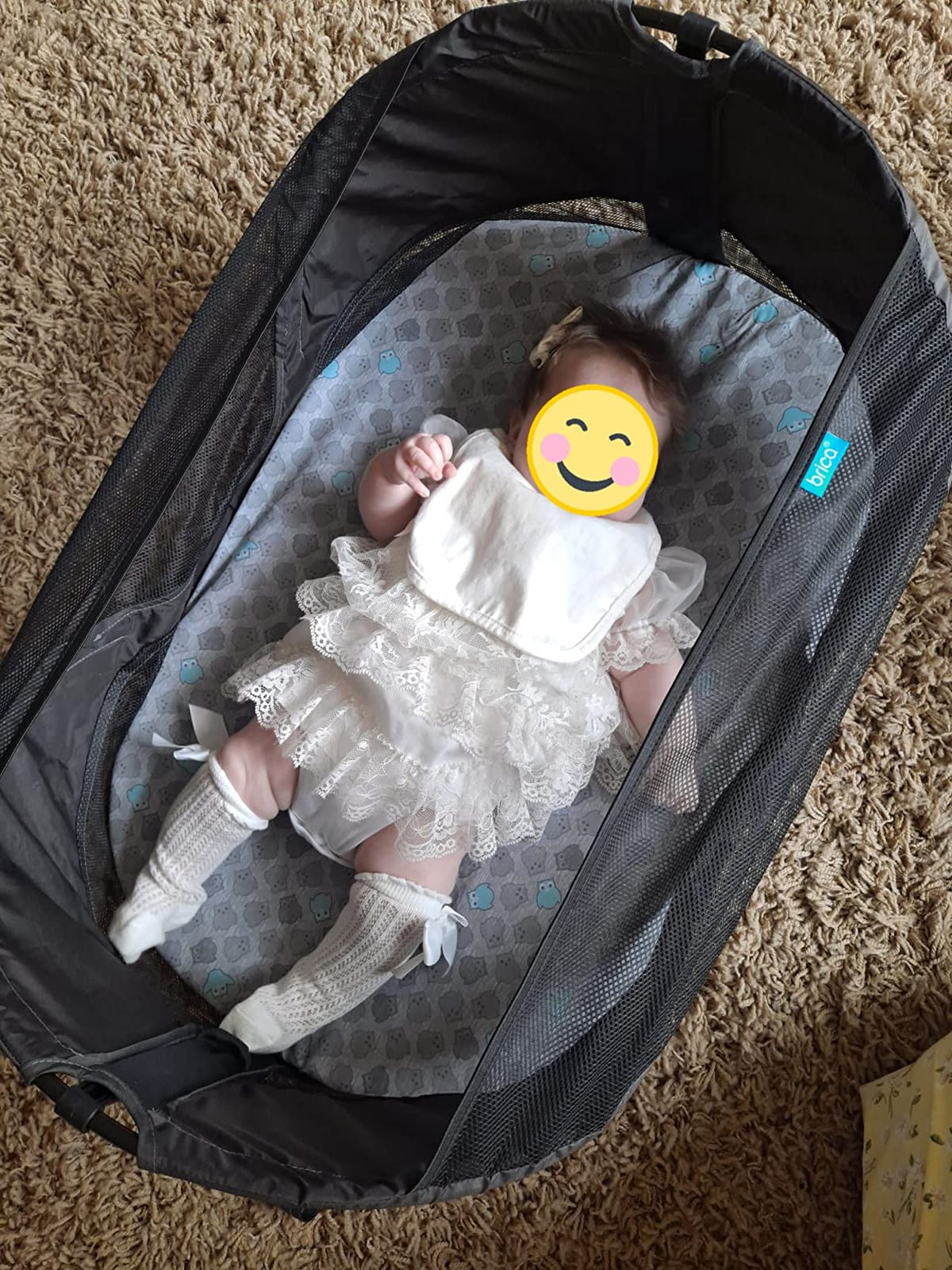 Munchkin Brica Baby Travel Pod, Infant and Baby Travel Essential for Flying and Car Travelling, Easy Setup, Portable, Grey customer photo 1