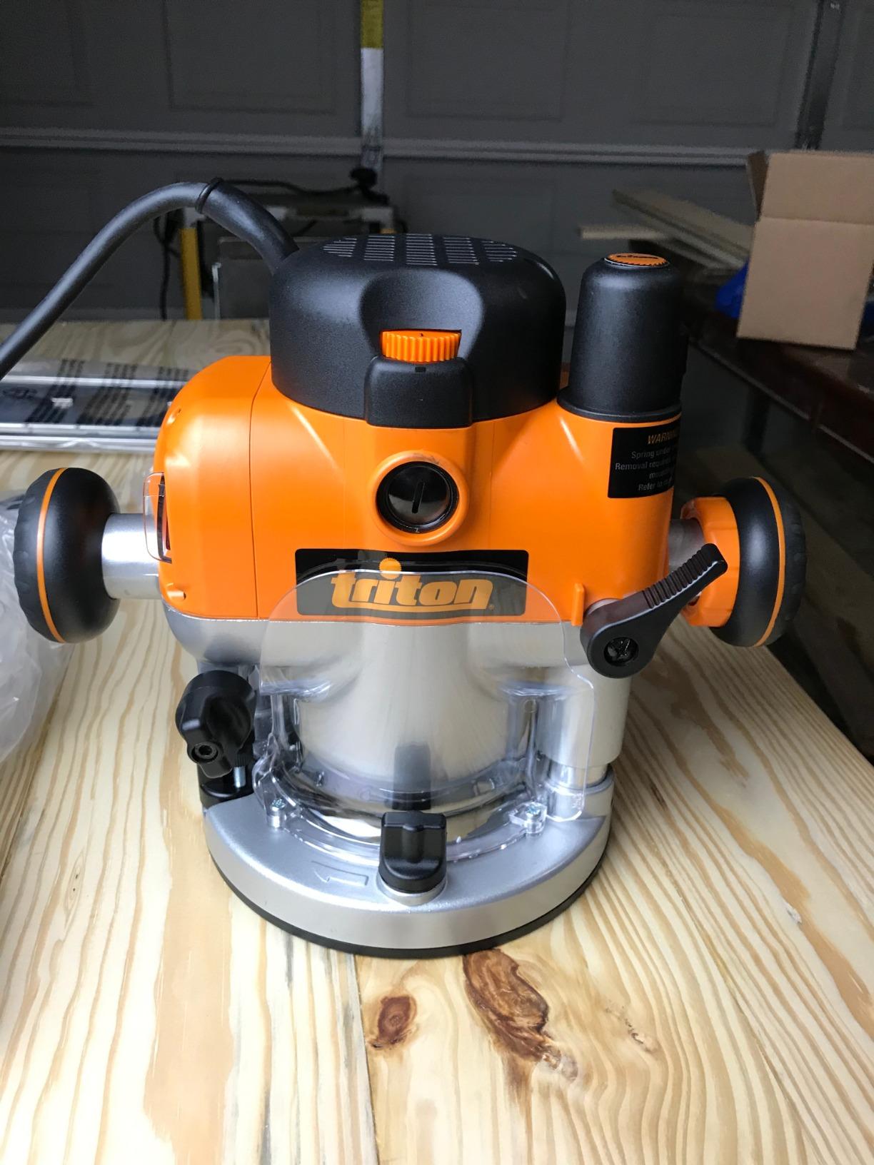 Triton TRA001 3-1/4 HP Dual Mode Precision Plunge Router customer photo 2
