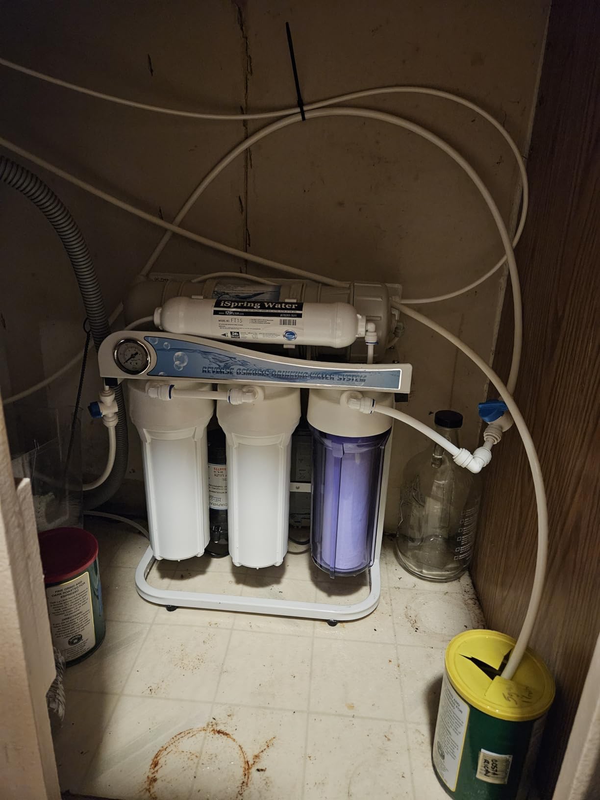 iSpring RCB3P Tankless Reverse Osmosis Filtration System, 300 GPD Under Sink RO System, Reduces TDS, 1.5:1 Pure to Drain, Booster Pump & Pressure Gauge for Residential & Light Commercial Use customer photo 1