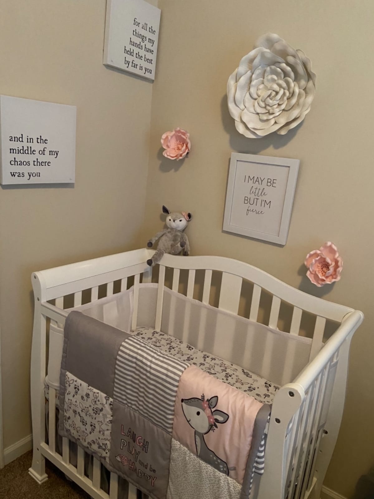 Dream On Me Addison 4-in-1 Convertible Mini Baby Crib in White, GreenGuard Gold & JPMA, Non-Toxic, Pinewood, Converts to Mini Daybed & Twin Bed, 1″ Mattress Pad, for Best for Small Nursery customer photo 2