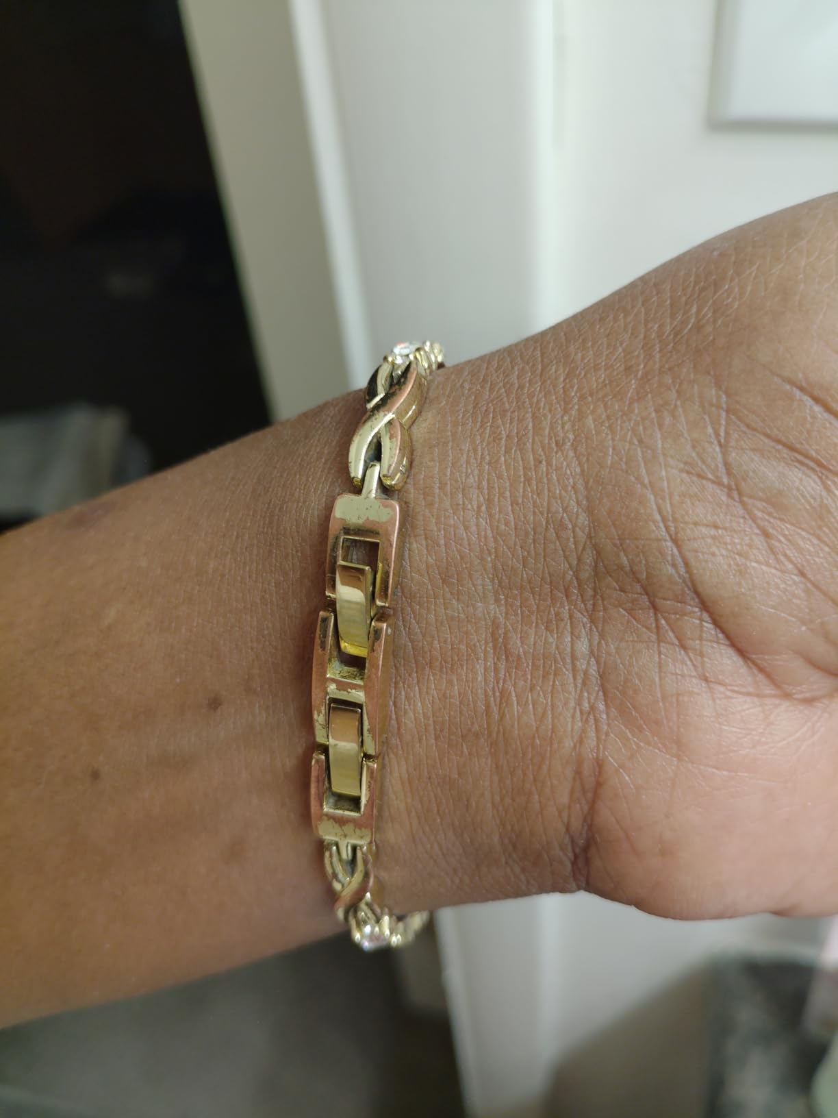Anne Klein Women's Premium Crystal Accented Bangle Watch and Bracelet Set customer photo 1