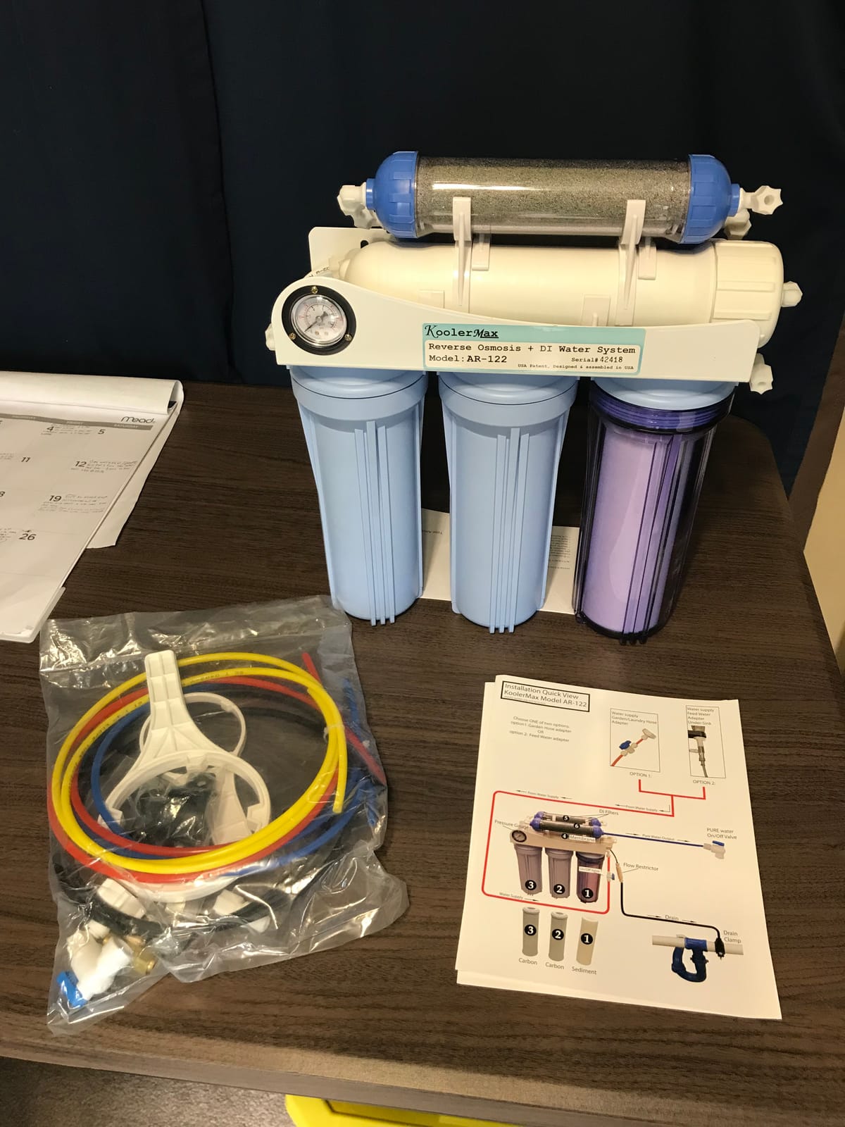 AR-122 6-stage RO+DI Aquarium Reef Reverse Osmosis Water System 150 GPD New Complete customer photo 1