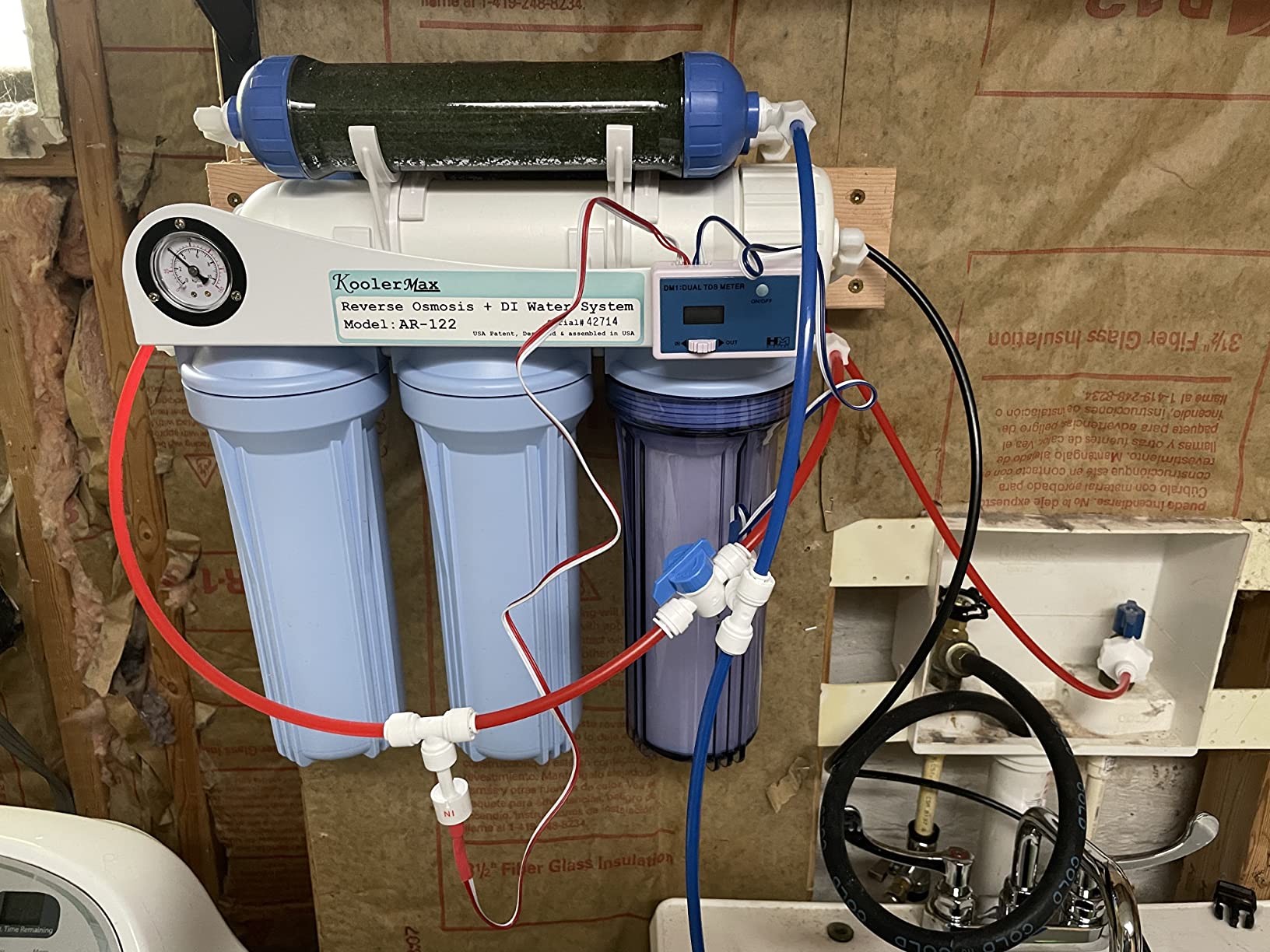 AR-122 6-stage RO+DI Aquarium Reef Reverse Osmosis Water System 150 GPD New Complete customer photo 2