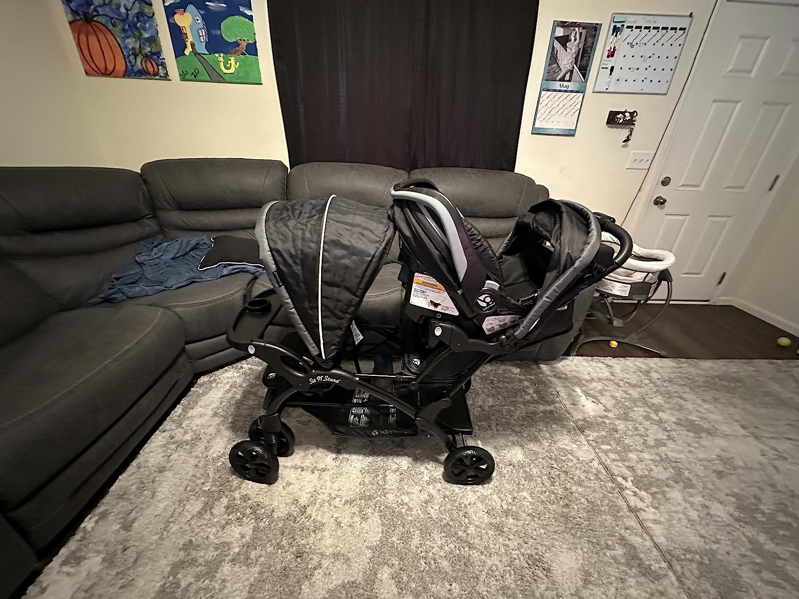 Baby Trend Sit N' Stand Double Stroller, Onyx customer photo 2