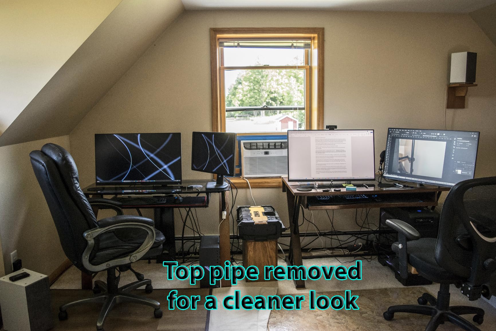 WALI Tall Monitor Arm Mount for Desk for 13-34 inch Screens, 22 lbs per Arm customer photo 1