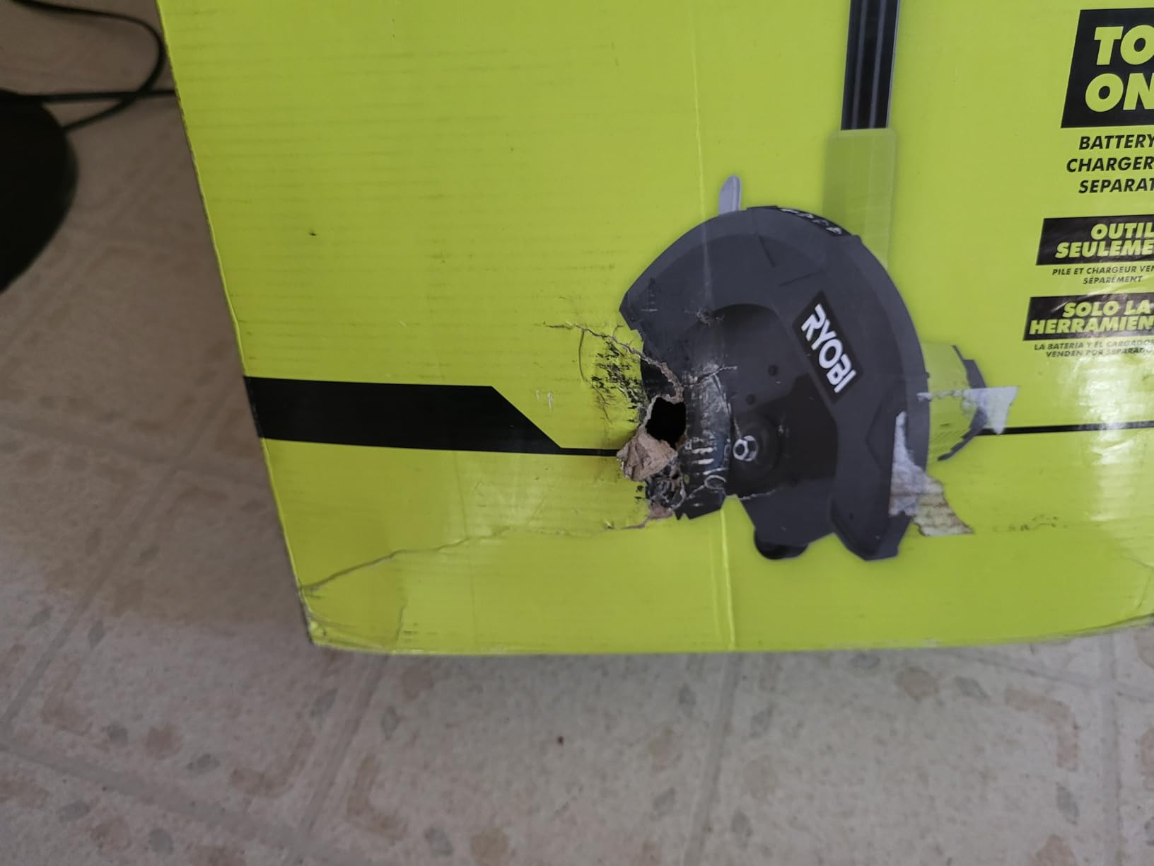 RYOBI ONEAND 18V 9 in. Cordless Battery Edger Tool ONLY P2300BTL customer photo 1
