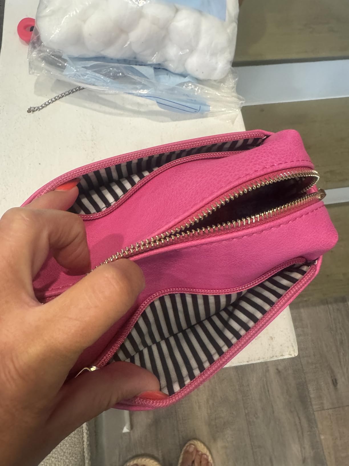 FashionPuzzle Triple Zip Small Crossbody Bag customer photo 1