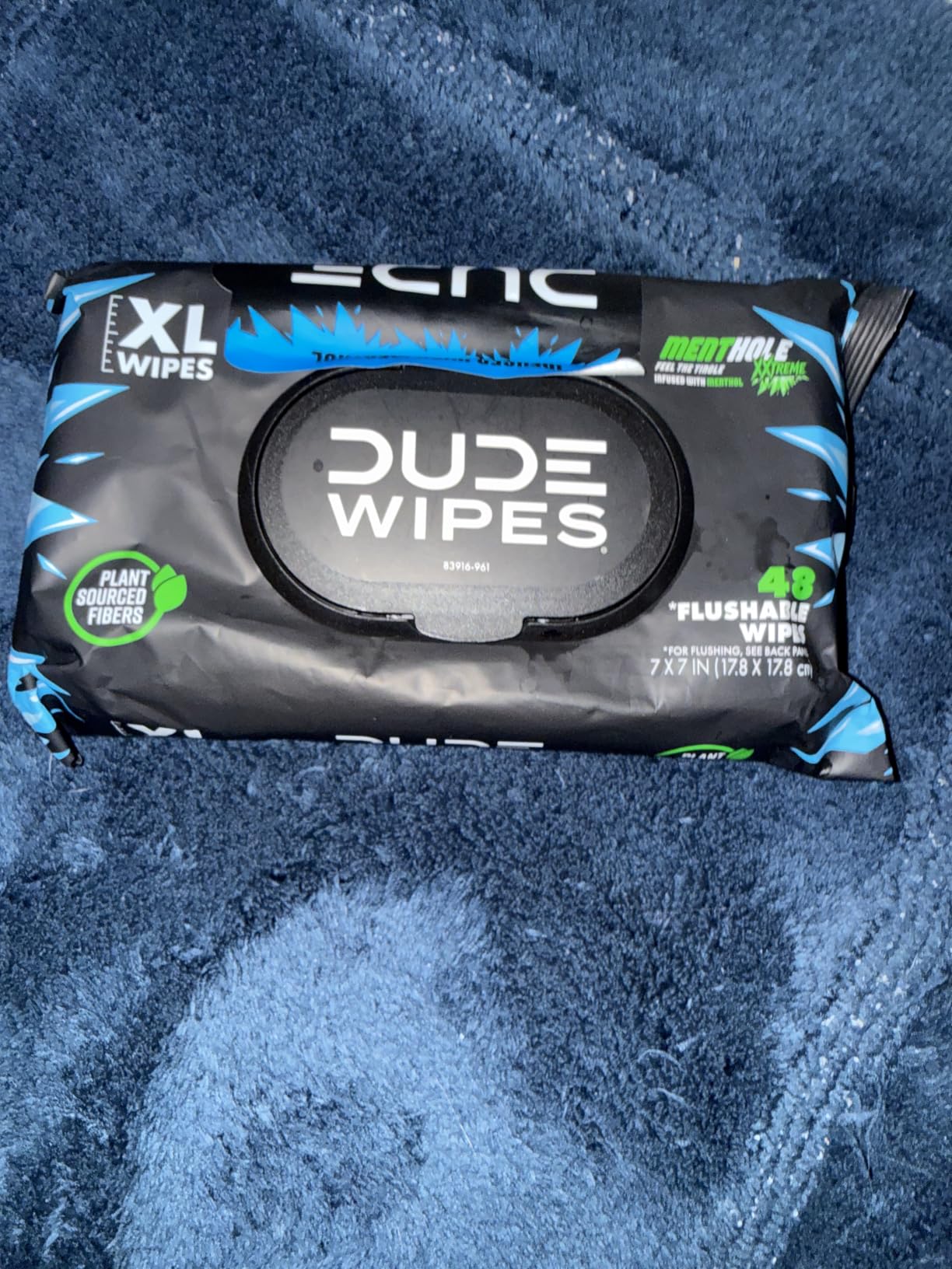 DUDE Wipes Unscented Adult Flushable Wet Wipes, Sensitive Skin, 144 Count customer photo 2