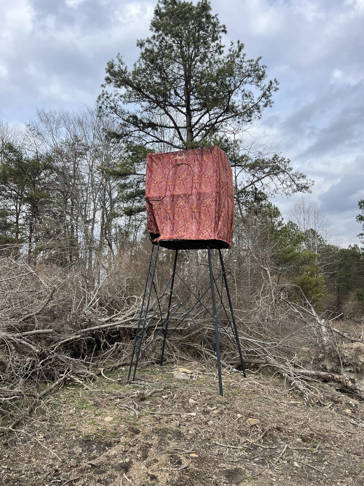 Muddy Steel 7' Tall Quad Pod Hunting Blind Cover with 4 Zippered Windows customer photo 2