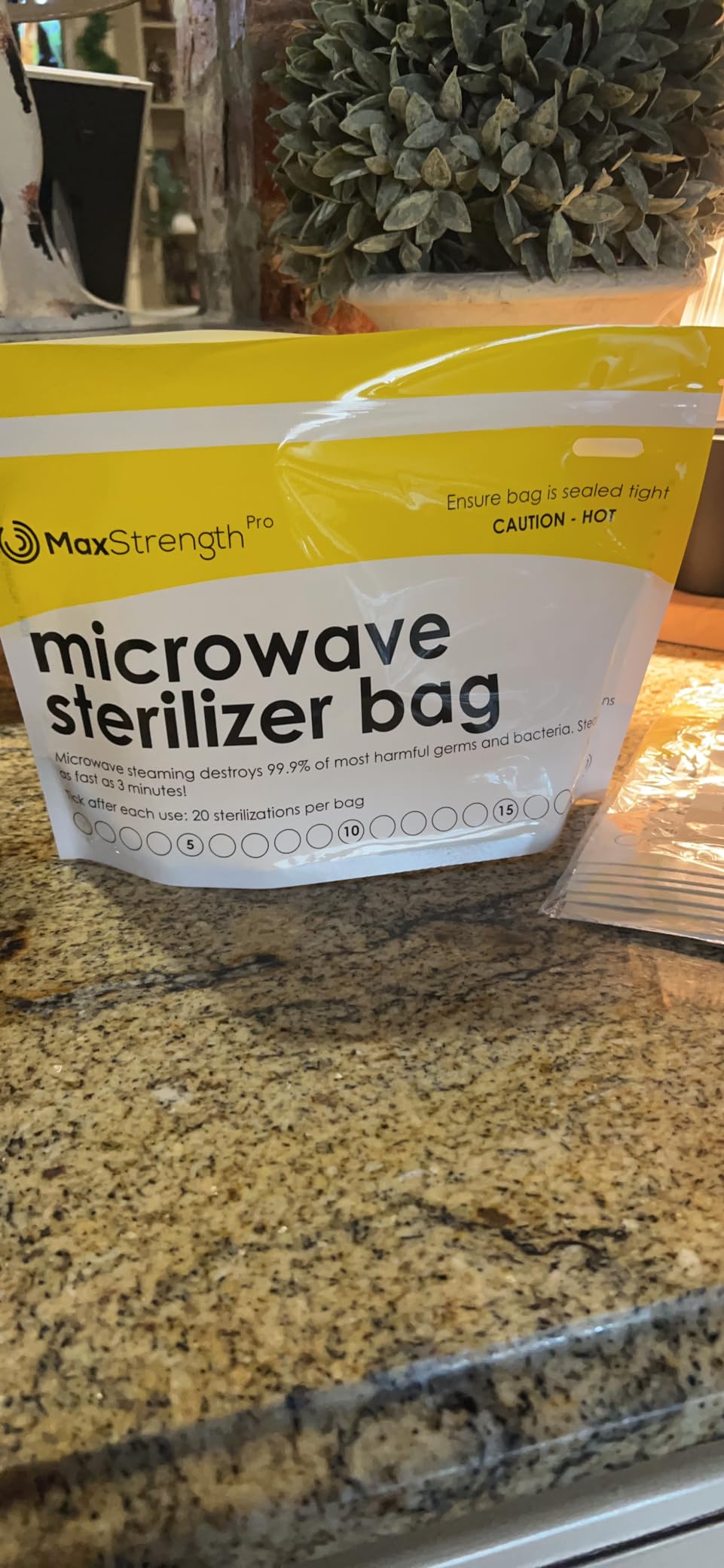 Max Strength Pro Microwave Steam Sterilizer Bags 20pc, Reusable Large Bags customer photo 1