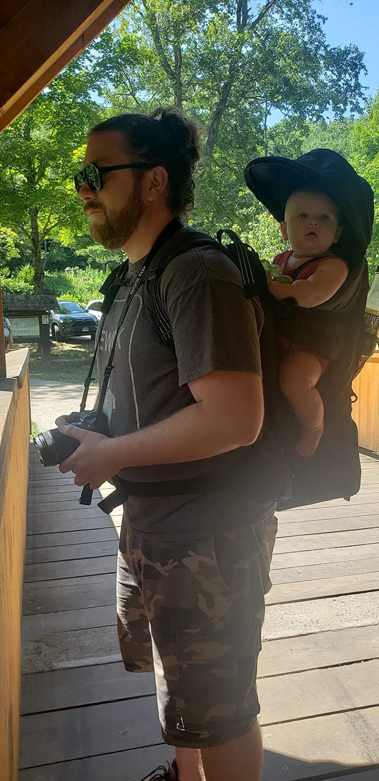 ClevrPlus Deluxe Adjustable Baby Carrier Outdoor Hiking Child Backpack Camping customer photo 2