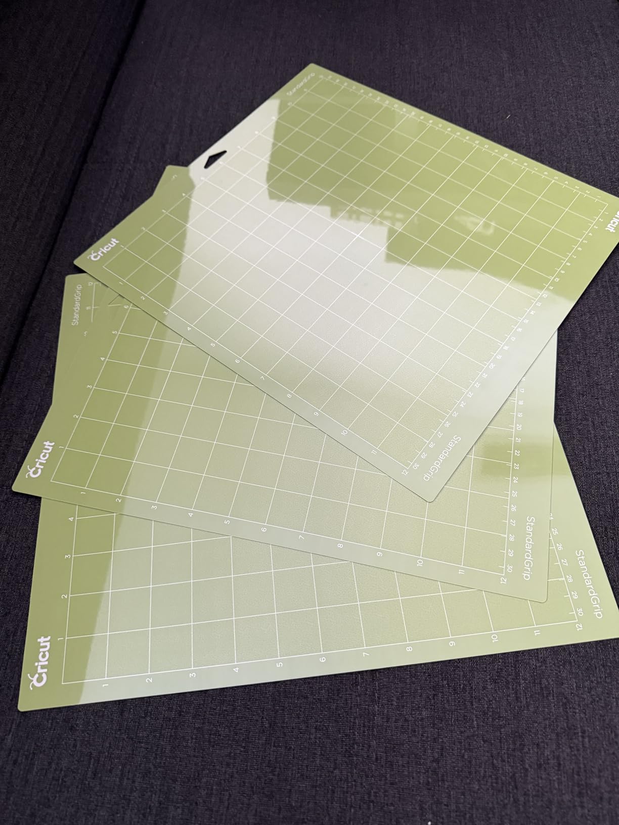 Cricut StandardGrip Adhesive Cutting Mat (12in x12in) - 3 Pack, Green customer photo 2
