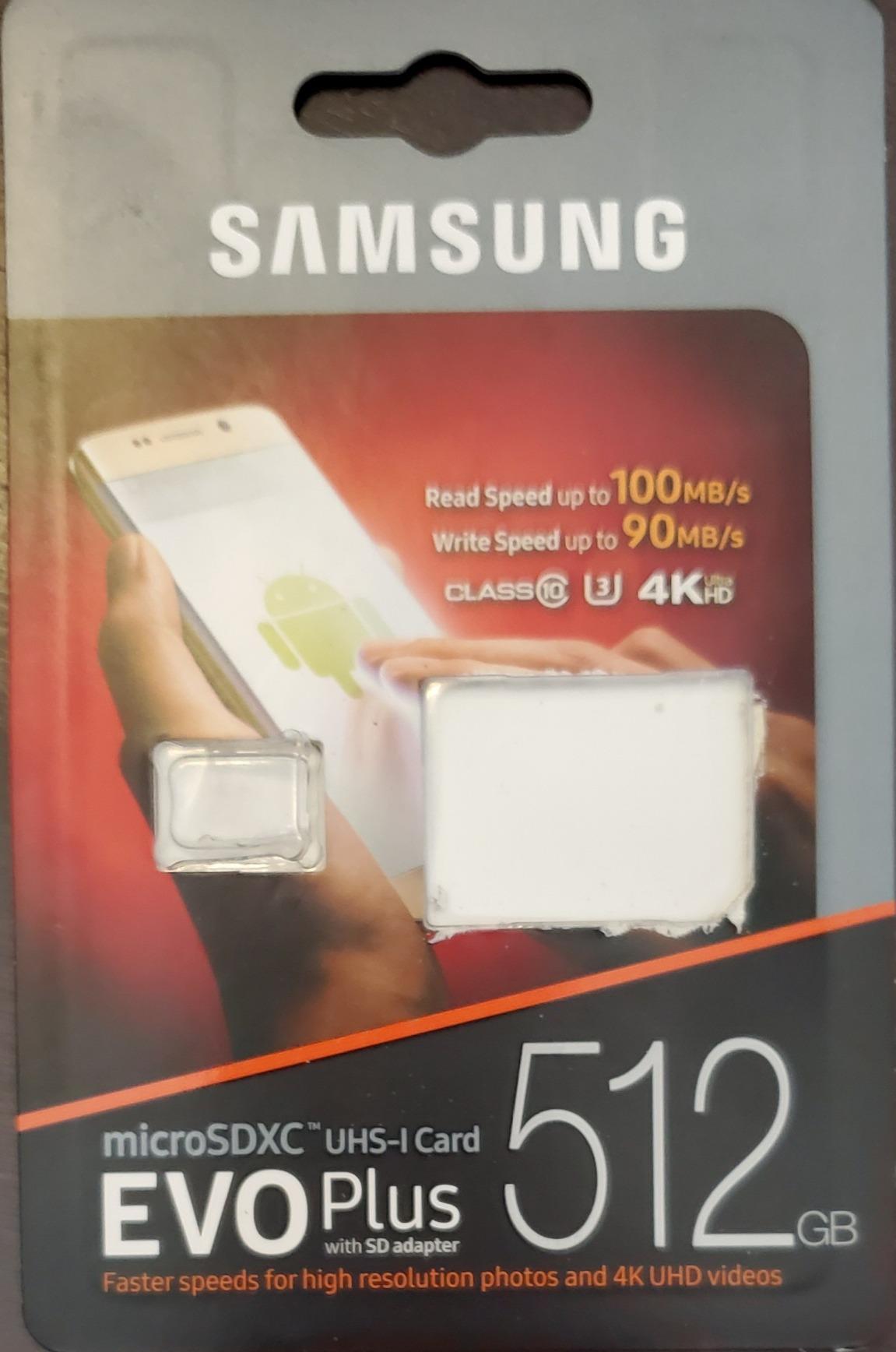 Samsung EVO Plus 512 GB microSDXC UHS-I U3 100 MB/s Full HD & 4K UHD Memory Card with Adapter (MB-MC512GA) customer photo 1