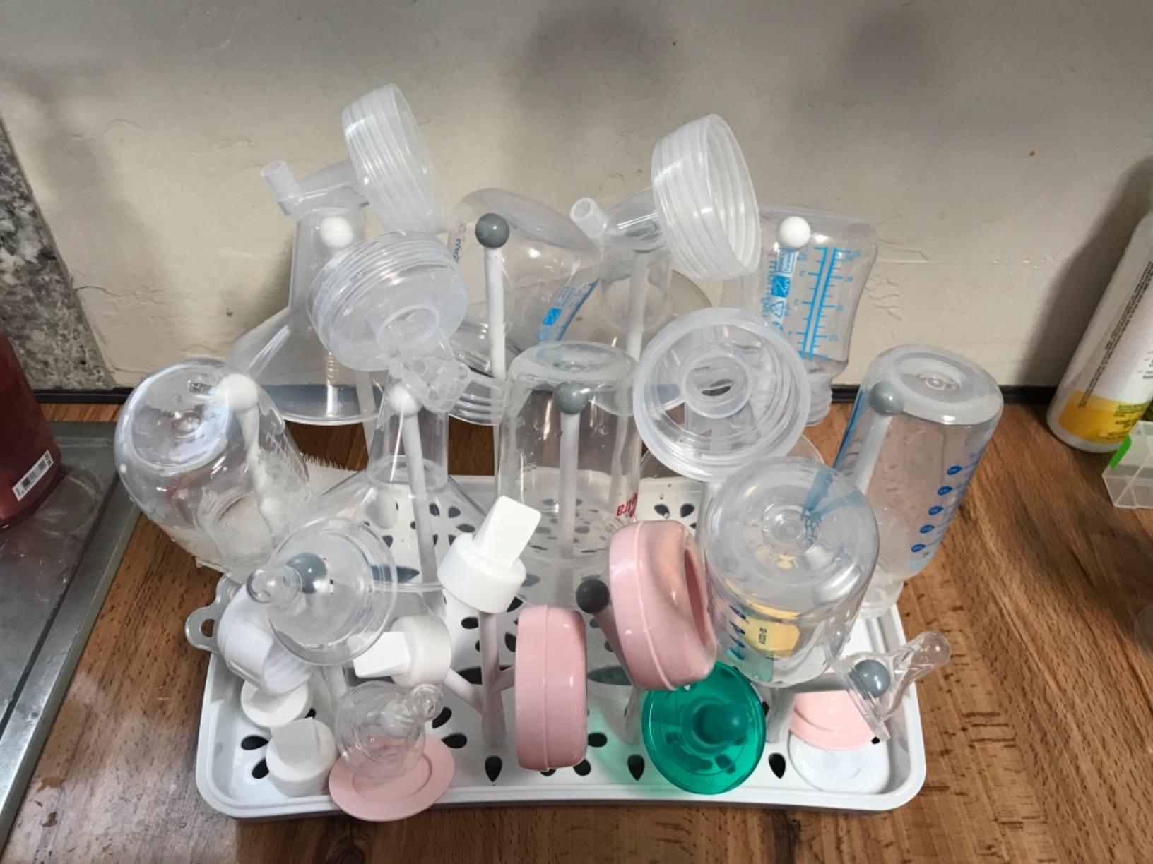 Termichy Baby Bottle Drying Rack: Space-Saving with 13 Hooks & Drain Tray customer photo 2