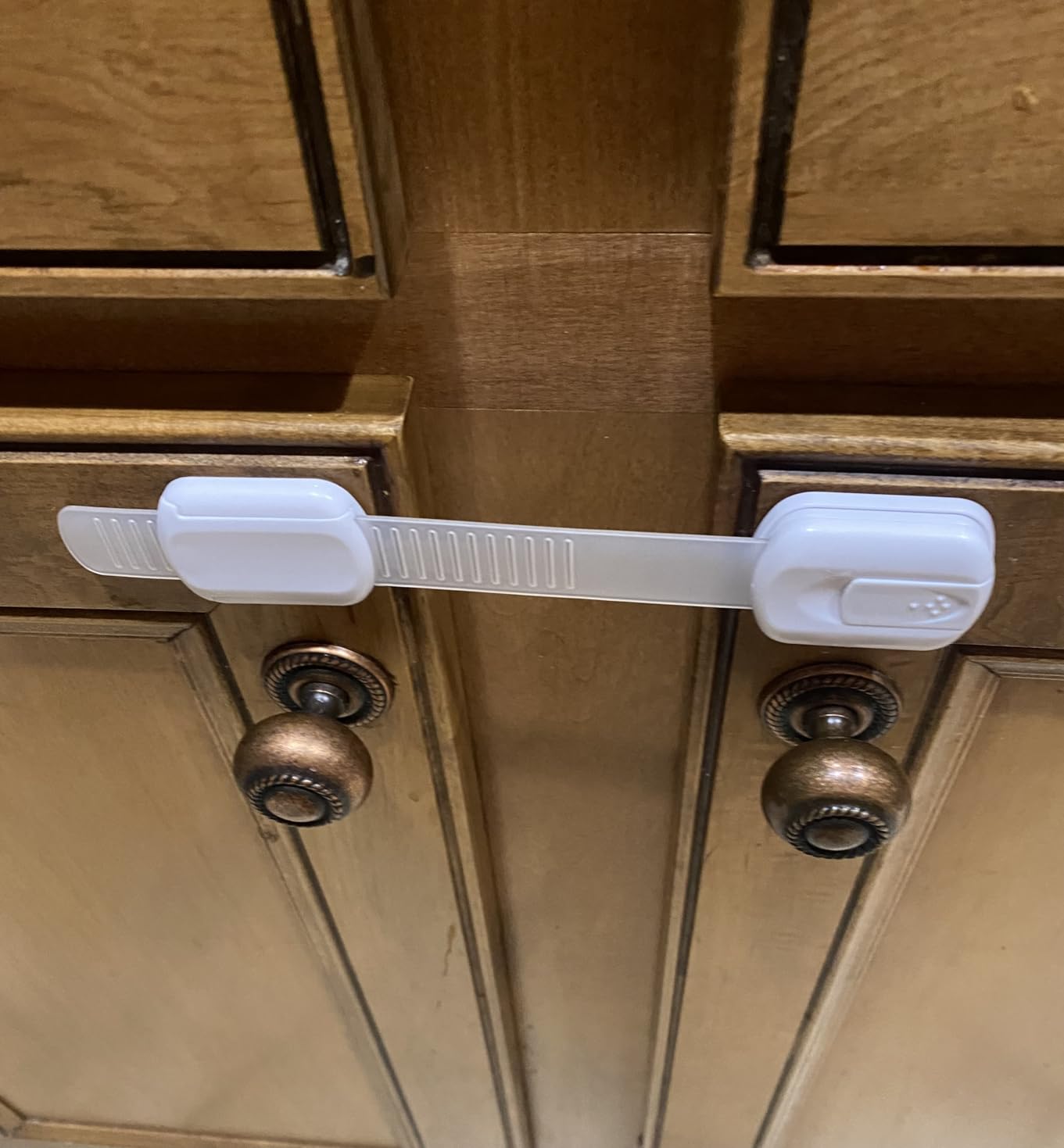 Goodv Child Safety Cabinet Locks - (10 Pack) Baby Proofing Latches to Drawer Door Fridge Oven Toilet Seat Kitchen Cupboard Appliance Trash Can with 3M Adhesive - Adjustable Strap No Drill No Tool customer photo 2