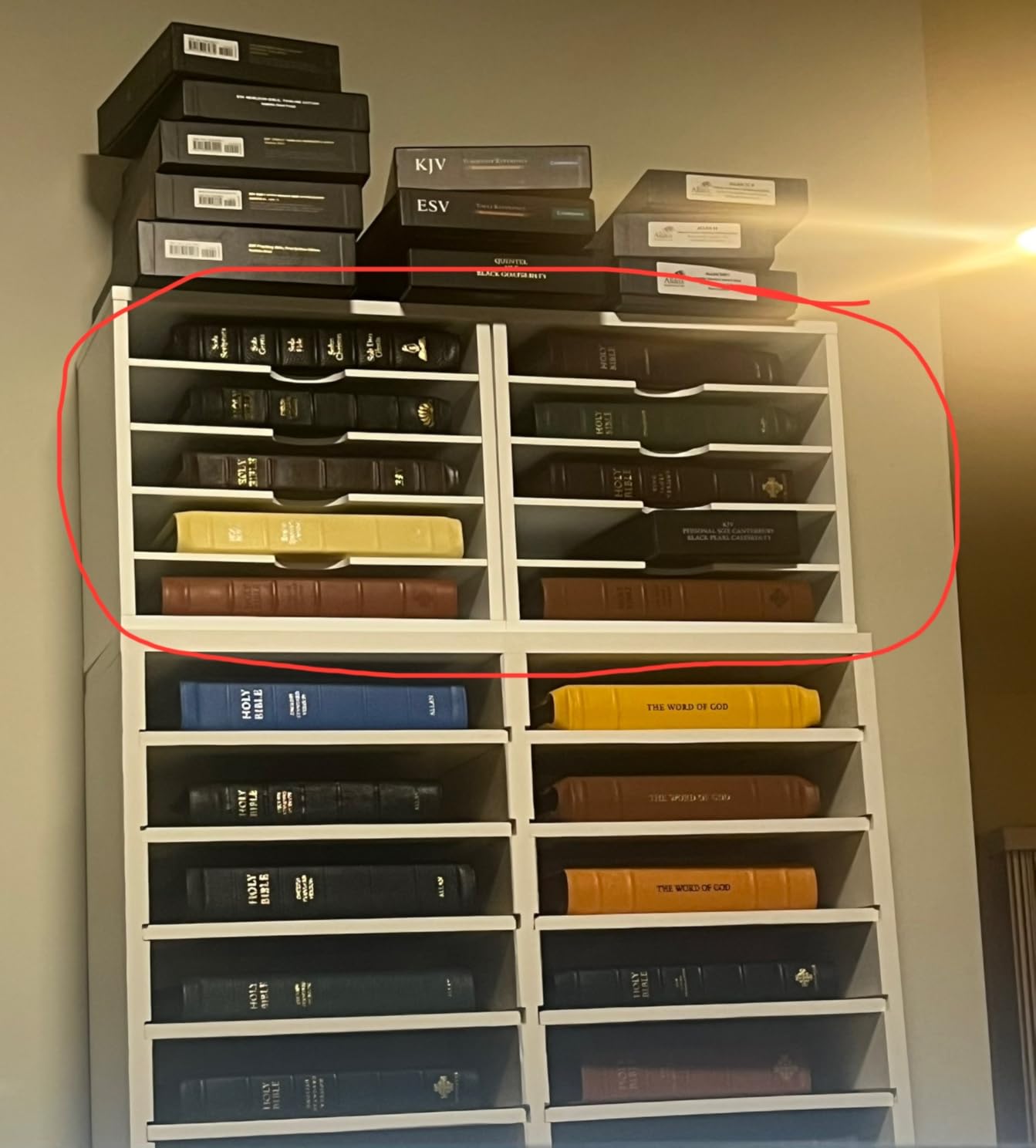 Ballucci 5-Tier File Organizer for Desk, Wooden Mail Sorter, Office Desk Organization, Paper Storage Organizers, Folder holder for desk, Letter Trays & Stacking Supports, Adjustable Shelves, Black customer photo 2